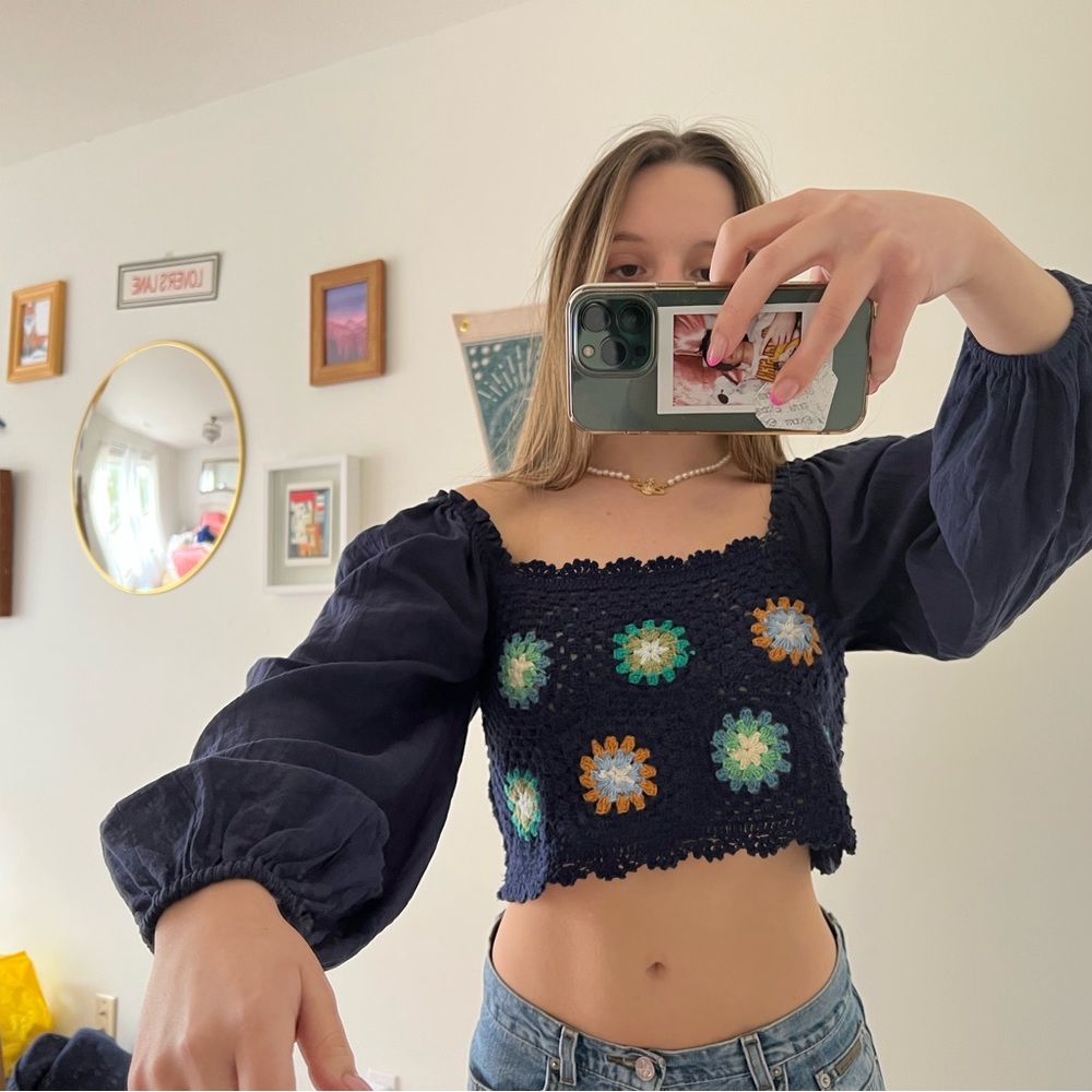 crochet aerie top